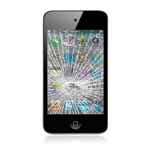 iPod touch 4. Gen Displayscheibe mit Touchelektronik Reparatur